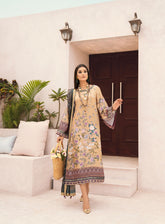 HemStitch Embroidered Silk 3 Piece Unstitched Suit HS24SE D-USC-05 MAYA